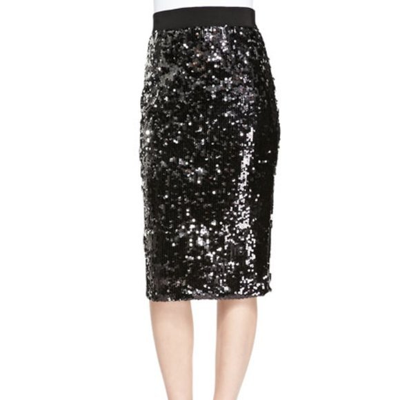 Milly Sequin Pencil Skirt - Picture 1 of 6